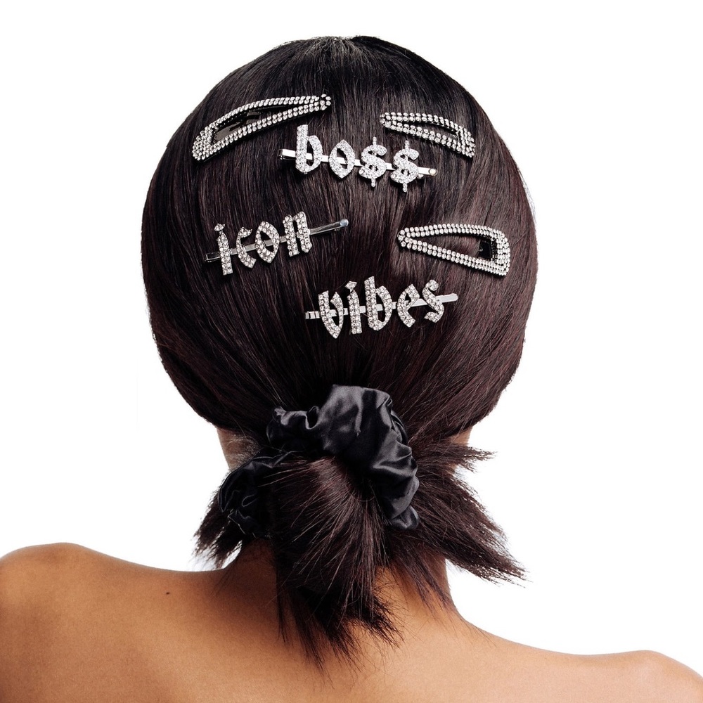 “VIBES” oversized bobby pin barrette NEW/sold out